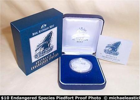 Silver Standard Proof Coin Set 1995-1998 $10 Australia/'s Endangered Species
